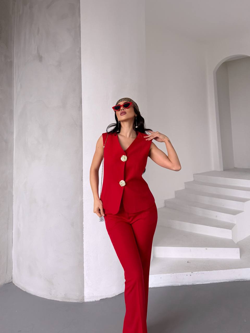 Sıfır Kol Yelek & Blazer Takımı