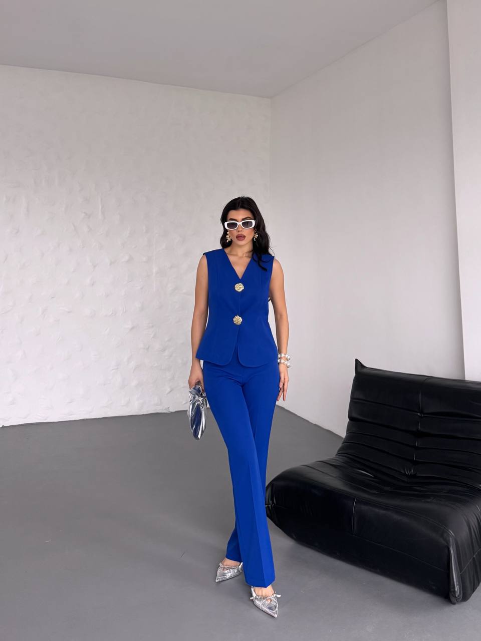 Sıfır Kol Yelek & Blazer Takımı