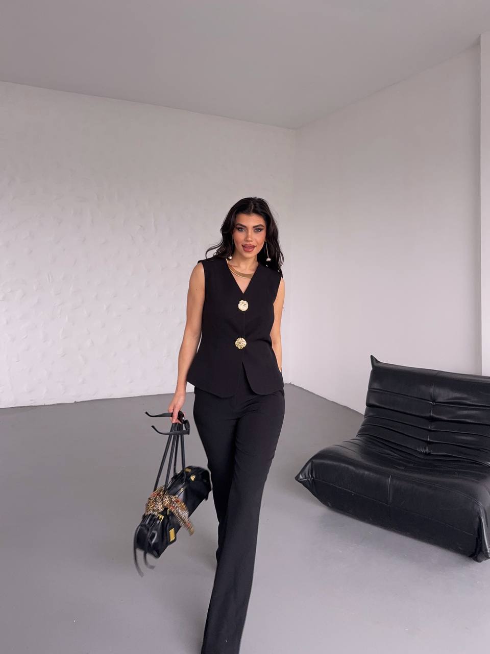 Sıfır Kol Yelek & Blazer Takımı