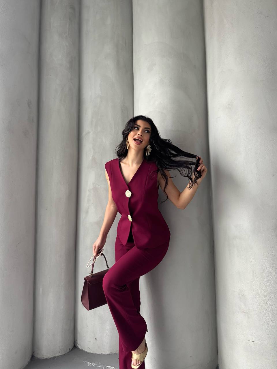 Sıfır Kol Yelek & Blazer Takımı